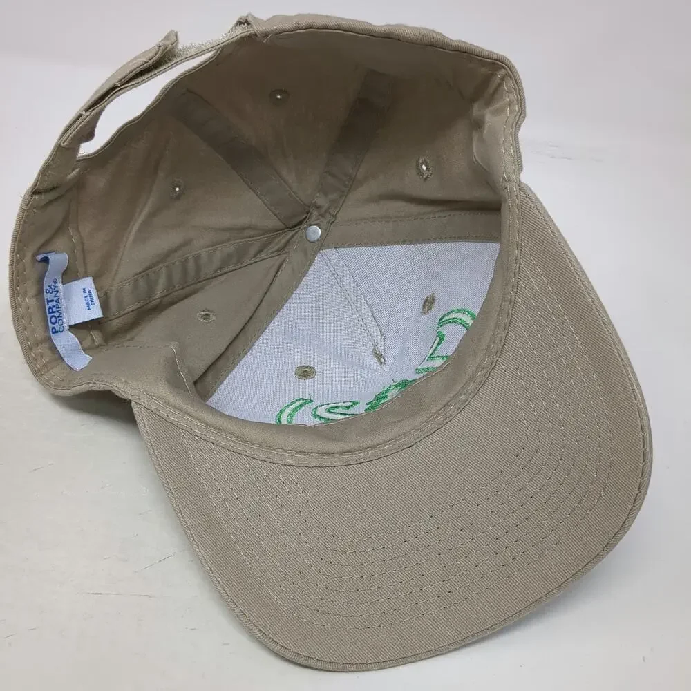Port & Company 5 Panel Beige Green One Size Hat 742 Evergreen Terrace Simpsons